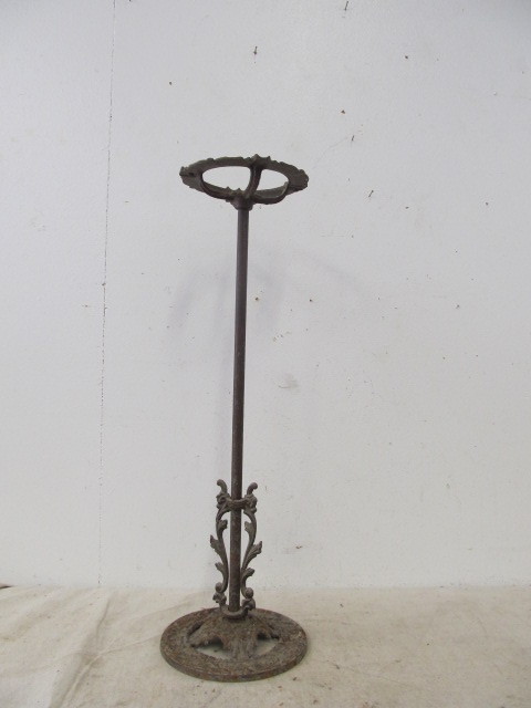 lot 72 image: Antique Iron Smoking Stand