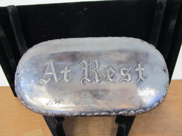 lot 103 image: Original Antique FuneralCasket Plaque