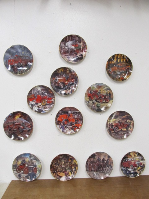 lot 108 image: Collection of Limited Edition Firefighting Collector Plates