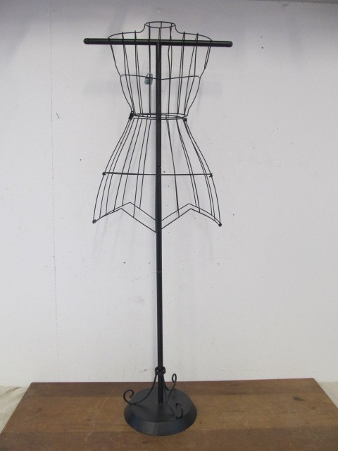lot 61 image: Metal Wire Cage Dress Form