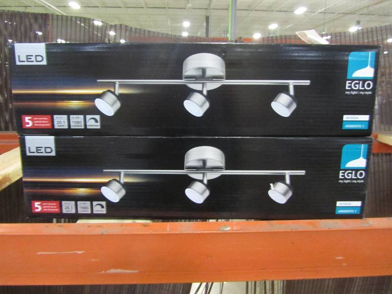 EGLO 201452A Armento 1 LED 3-light Satin Nickel Track Lighting Kit for sale online 