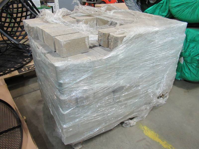 lot 45 image: PALLET OF CEMENT PAVER STONES