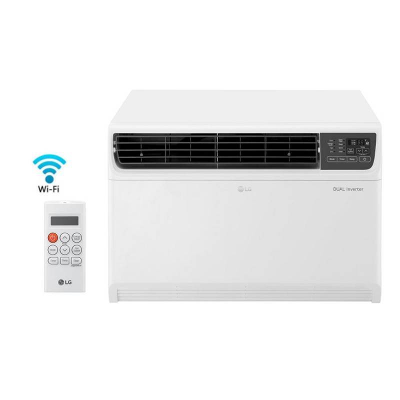 lot 38 image: LG 18,000 BTU DUAL INVERTER SMART WINDOW AIR CONDITIONER WITH WIFI ENABLED AND REMOTE