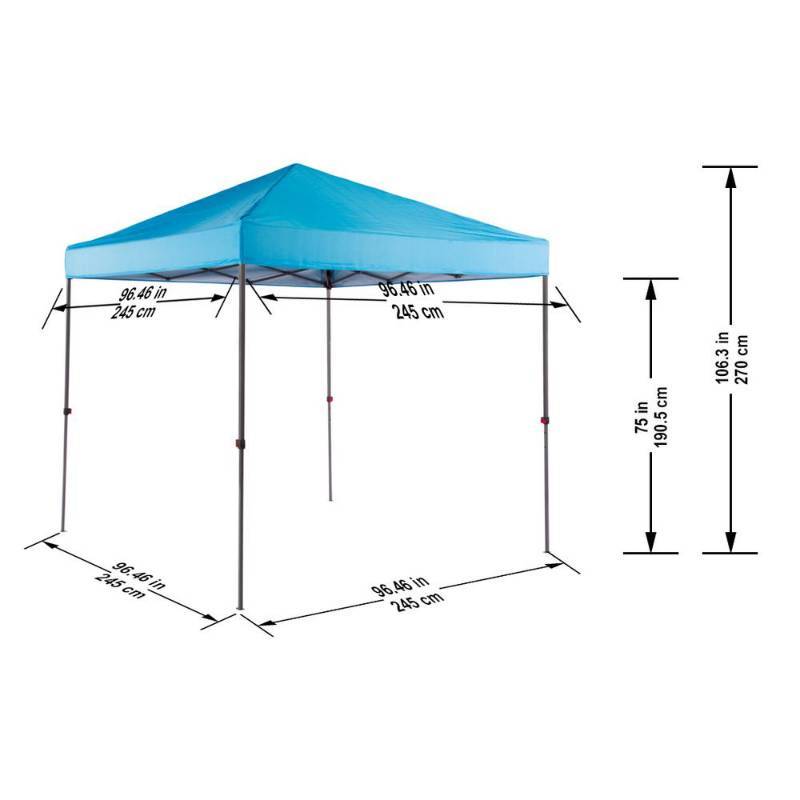 lot 23A image: EVERBILT BLUE STRAIGHT LEG INSTANT CANOPY POP UP TENT