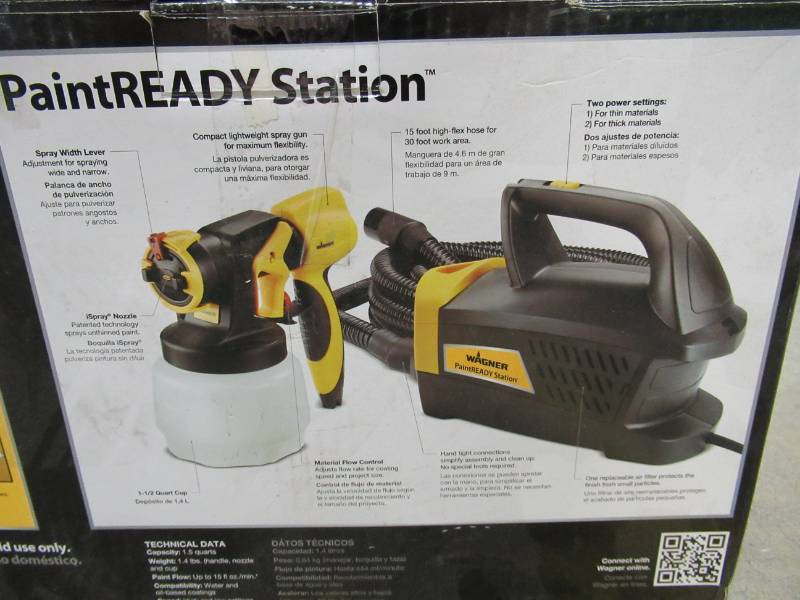 lot 84 image: WAGNER HVLP PAINT READY SPRAYER STATION