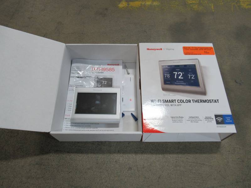 lot 89 image: HONEYWELL SMART WI-FI 7 DAY PROGRAMMABLE COLOR TOUCH THERMOSTAT