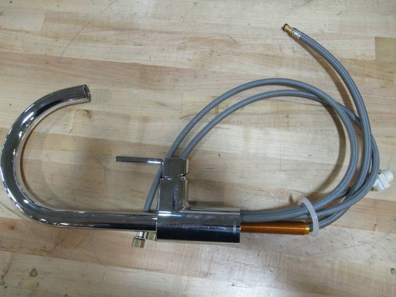 lot 131 image: MOEN ALIGN SINGLE-HANDLE STANDARD KITCHEN FAUCET - CHROME