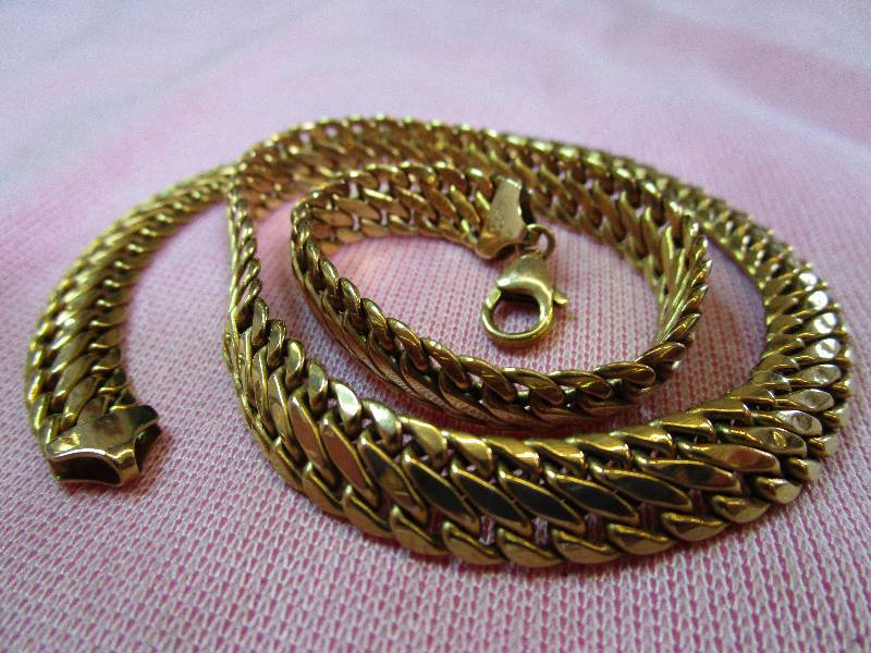 lot 162 image: 14K YELLOW GOLD MILOR ITALY 17 WOVEN NECKLACE, 17 GRAMS