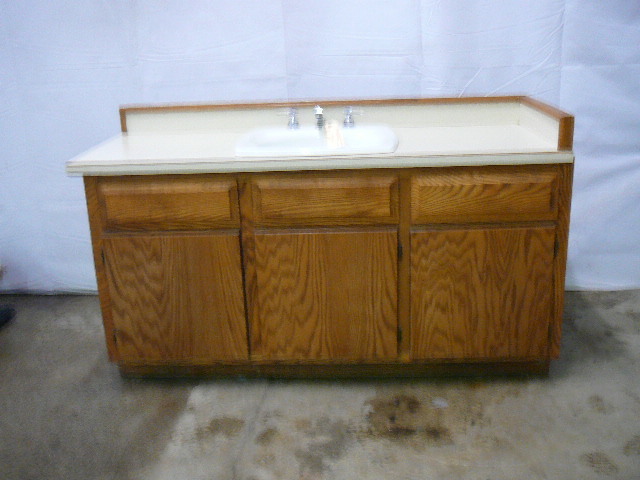 Bathroom vanity with sink