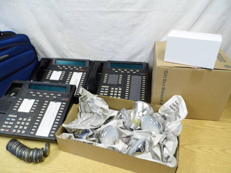lot 70 image: Phones - Lightbulbs - Case of Gift Boxes