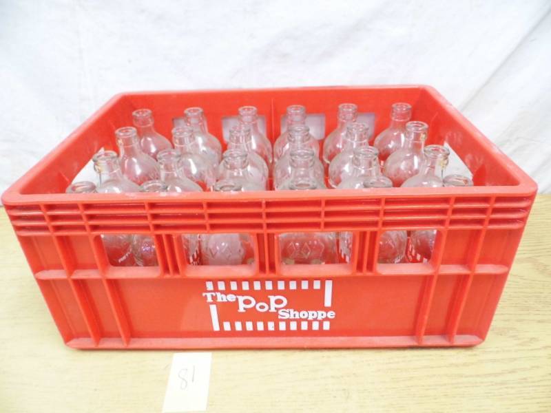 lot 81 image: Pop Shoppe Bottles w Case