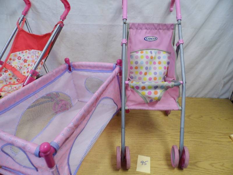 lot 95 image: Doll Stollers - Crib
