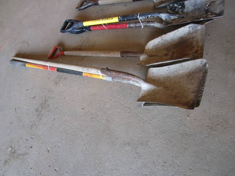 lot 64 image: (6) Shovels