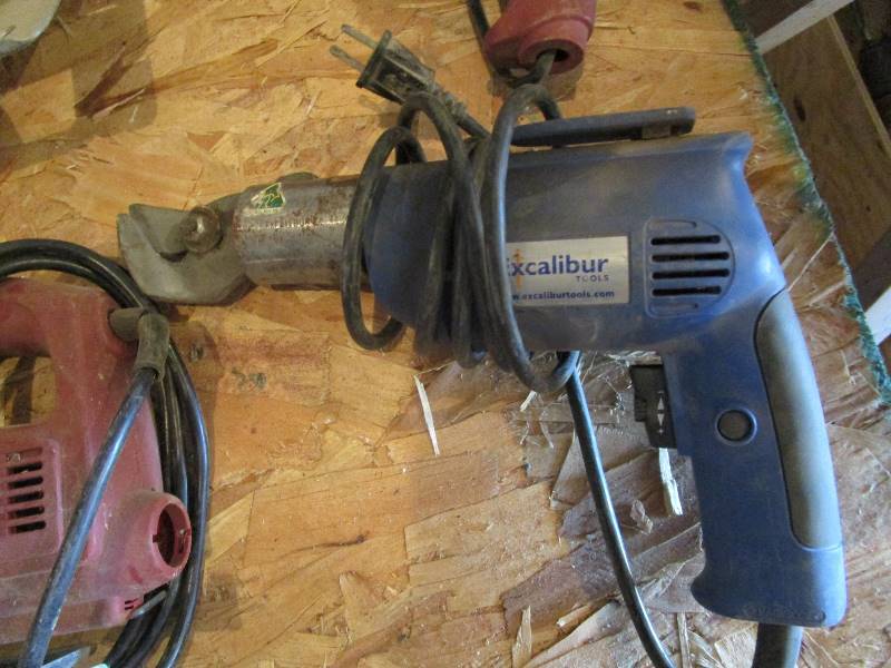 lot 88 image: Shears, Hammer Drill, Jig Saw, Circular Saw