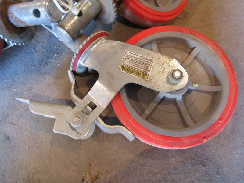 lot 116 image: (4) Scaffold Wheels