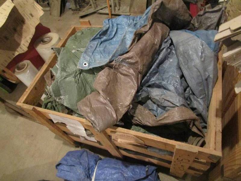 lot 189 image: Box of Tarps