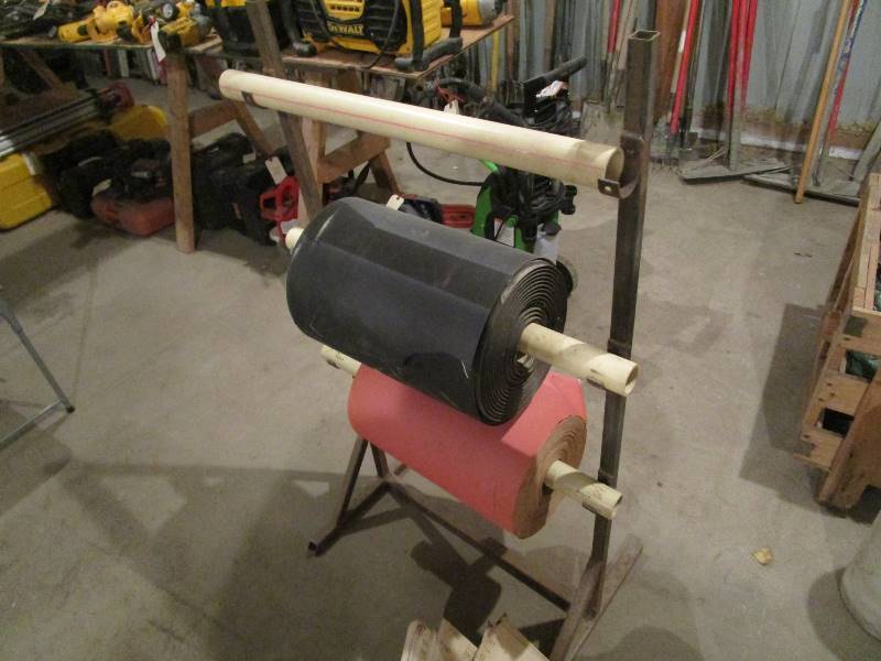 lot 190 image: Large Rolls of Sandpaper  Stand