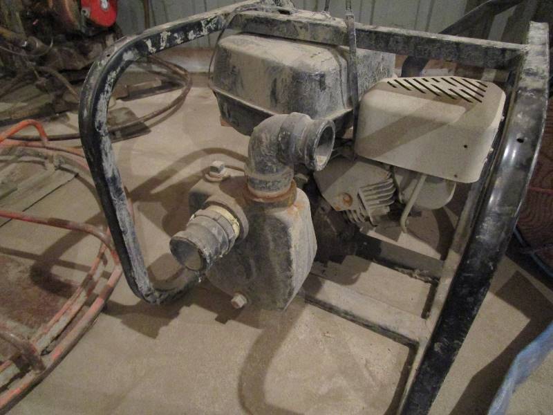 lot 206 image: Trash Pump  100s of Feet of Hose