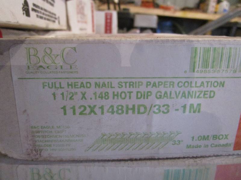 lot 209 image: 25 Boxes 1 12x.148 Galv Nails