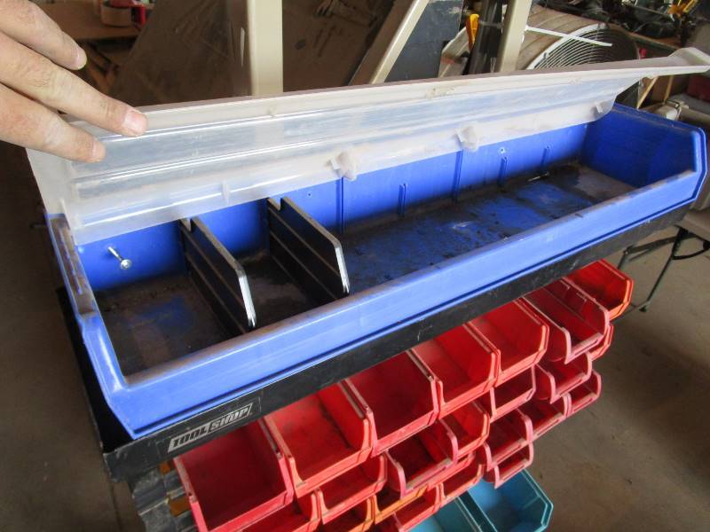 lot 216 image: Part Bin Rack 34x9x50