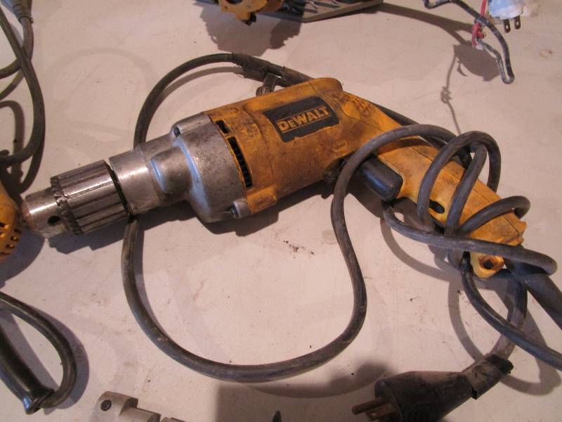 lot 257 image: DeWalt Tools (all need repair)