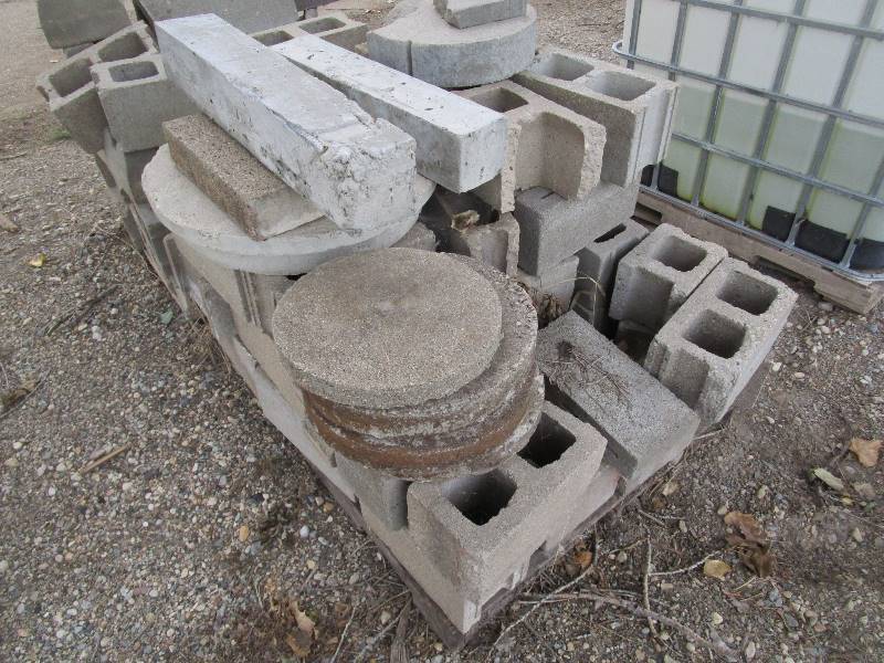 lot 329 image: Cement Blocks & Stepping Stones