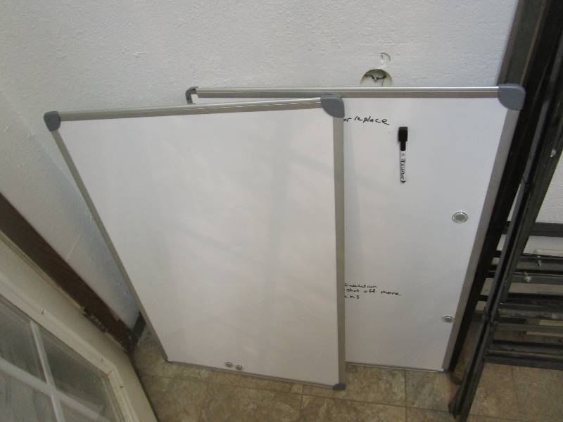 lot 317 image: (2) White Boards & (6) Jobsite Sign Frames