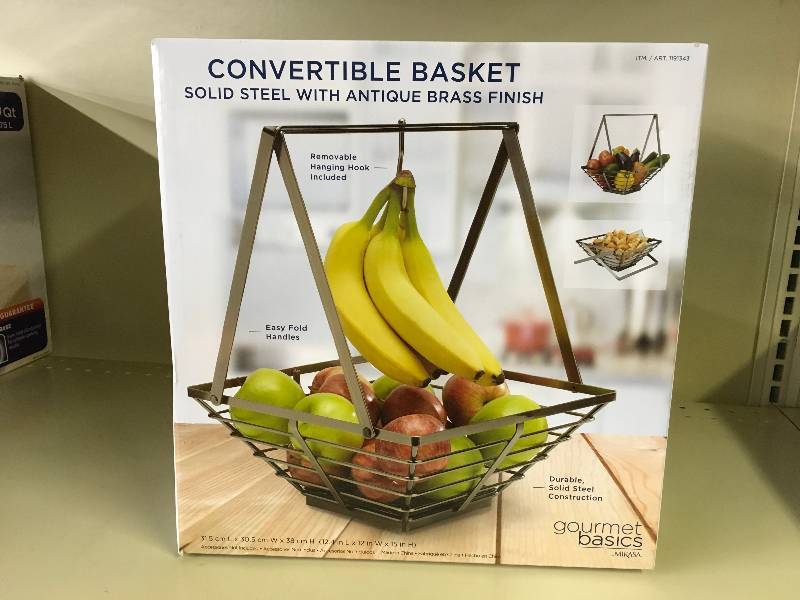 Gourmet Basics Convertible Basket, Retail $14.99
