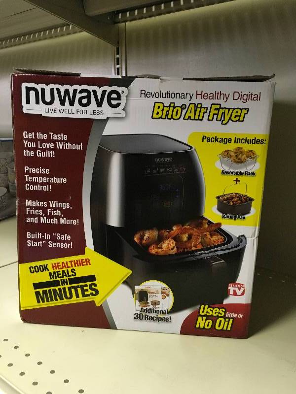 BRIO NUWAVE AIR FRYER  RETAIL $89.99