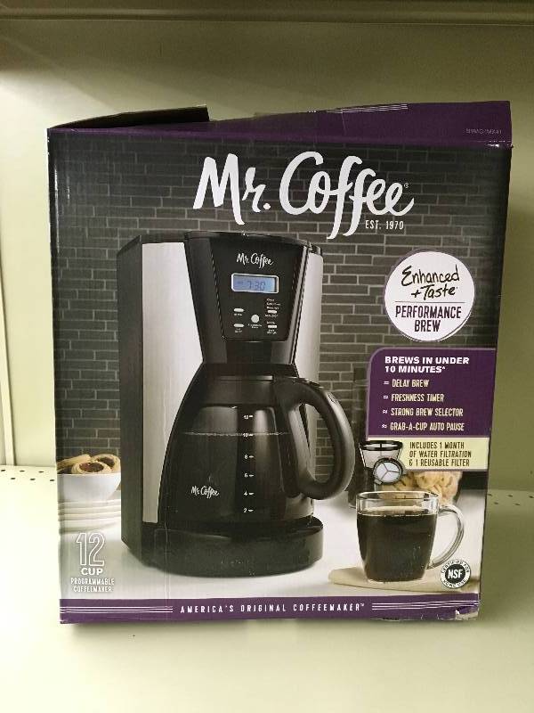 Mr. Coffee 12-Cup Brewer, Retail $29.99