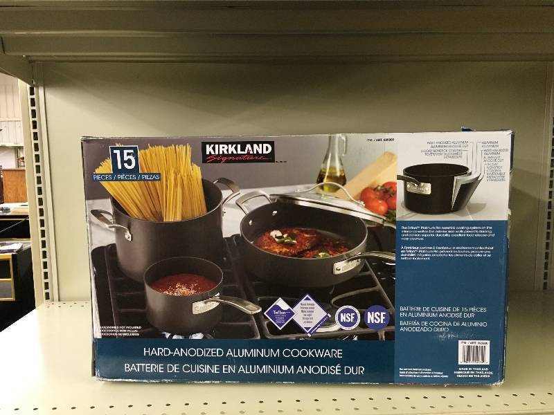 Kirkland Signature 15 Pc Hard Anodized Aluminum Cookware Retail