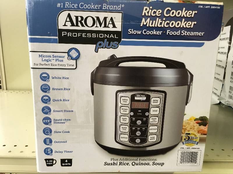 Aroma Professional Plus Rice Cooker, Retail $29.99