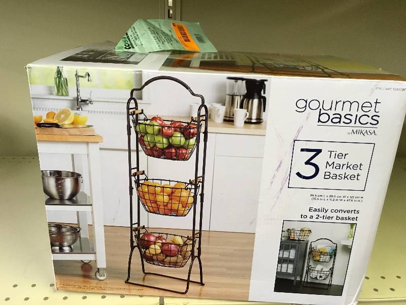 Mikasa Harbor 3 Tier Basket, Retail $39.99