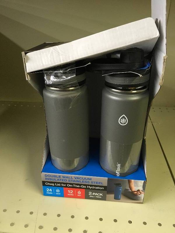 ThermoFlask 24Oz. Stainless Steel Water, Retail $18.99