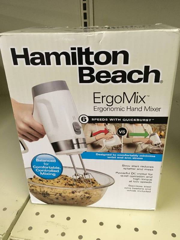 Hamilton Ergonomic Hand Mixer, Retail $29.69