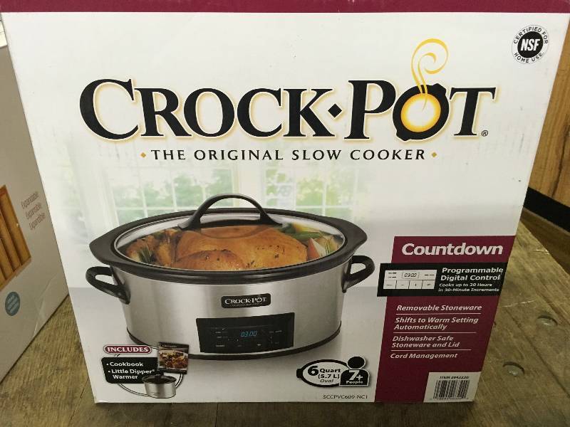 6 QT. Crock Pot W Little Dipper Warmer, Retail $39.99
