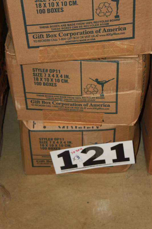 400 Green Gift Boxes (7 x 4 x 4)