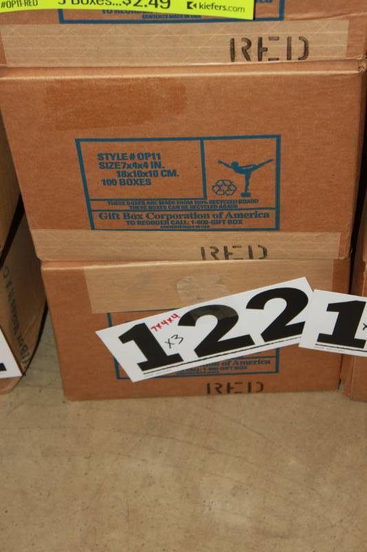 300 Red Gift Boxes (7 x 4 x 4)