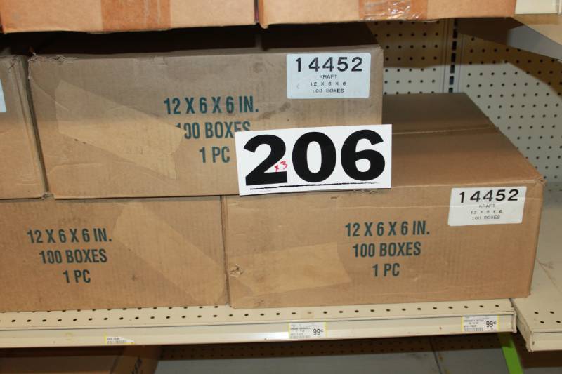 300 Brown 1 Piece Boxes (12 x 6 x 6)