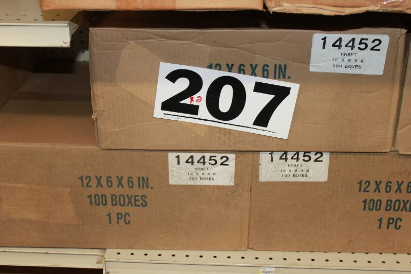 200 Brown 1 Piece Boxes (12 x 6 x 6)