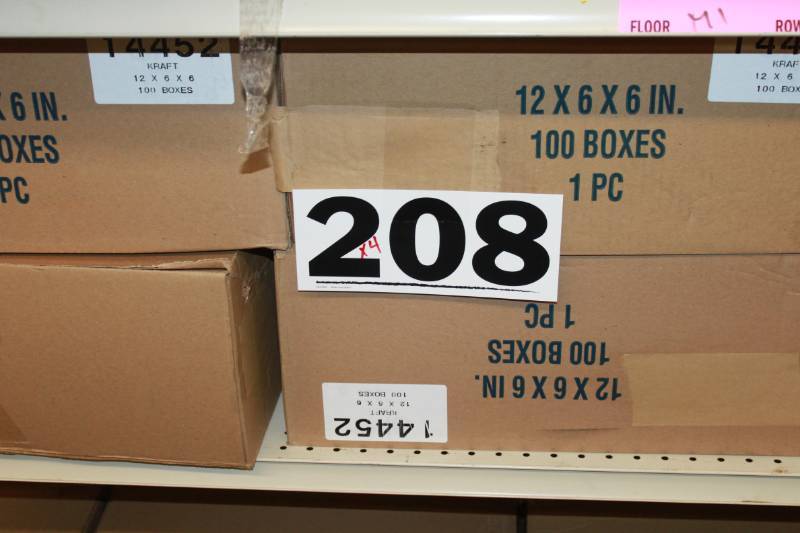 400 Brown 1 Piece Boxes (12 x 6 x 6)