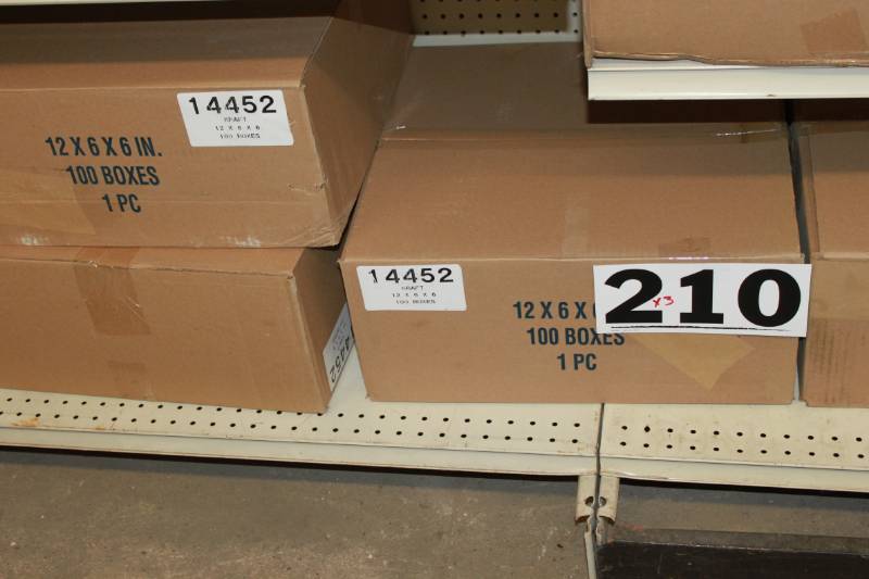 300 Brown 1 Piece Boxes (12 x 6 x 6)