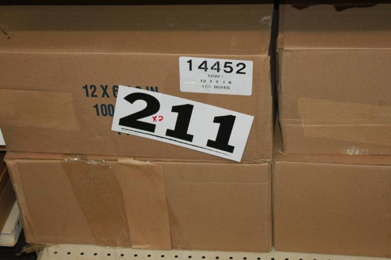 200 Brown 1 Piece Boxes (12 x 6 x 6)
