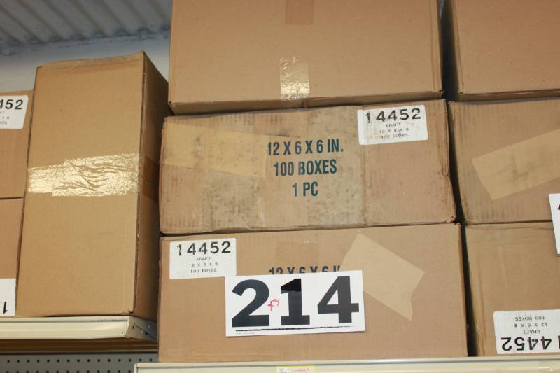 300 Brown 1 Piece Boxes (12 x 6 x 6)