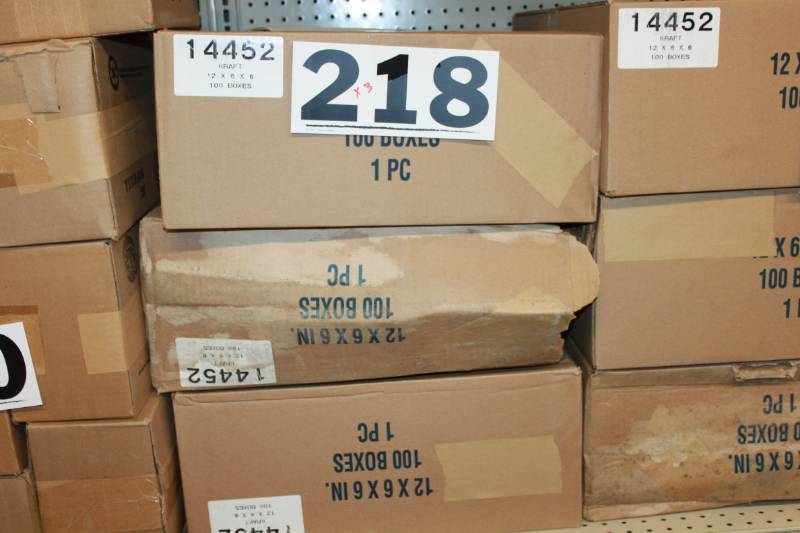 300 Brown 1 Piece Boxes (12 x 6 x 6)