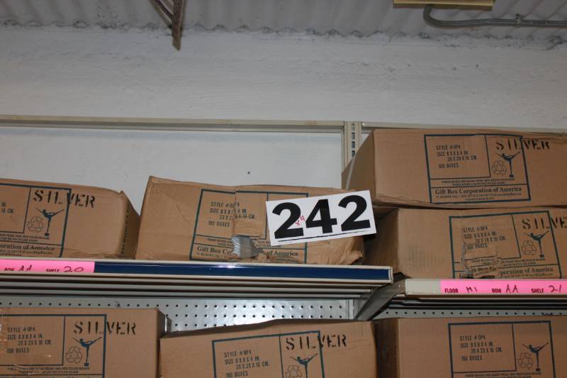 400 Silver 1 Piece Boxes (8 x 8 x 4)