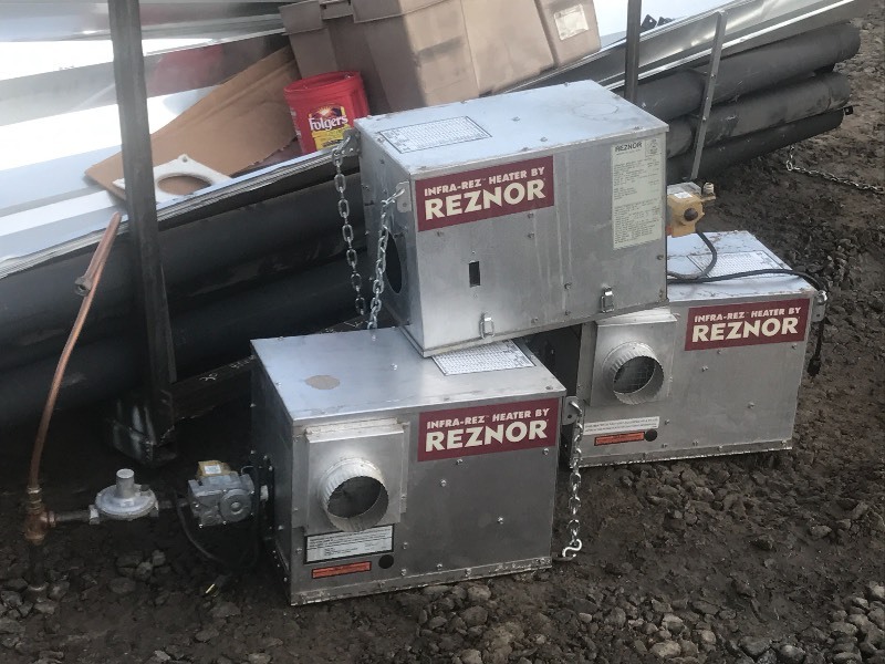 lot 37 image: (3) Reznor Commercial Natural Gas Heaters