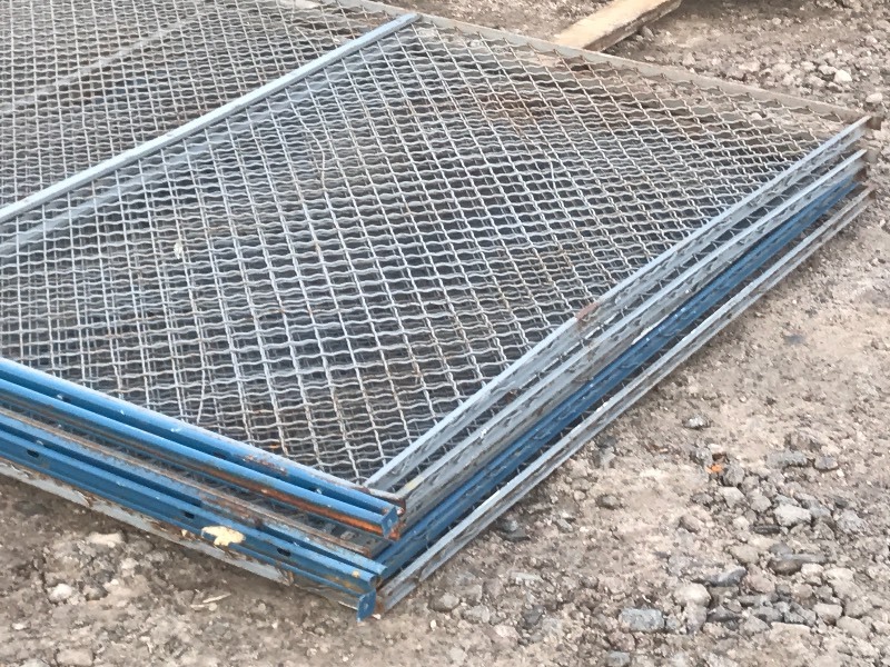 lot 35 image: (6) Steel-Framed Grates