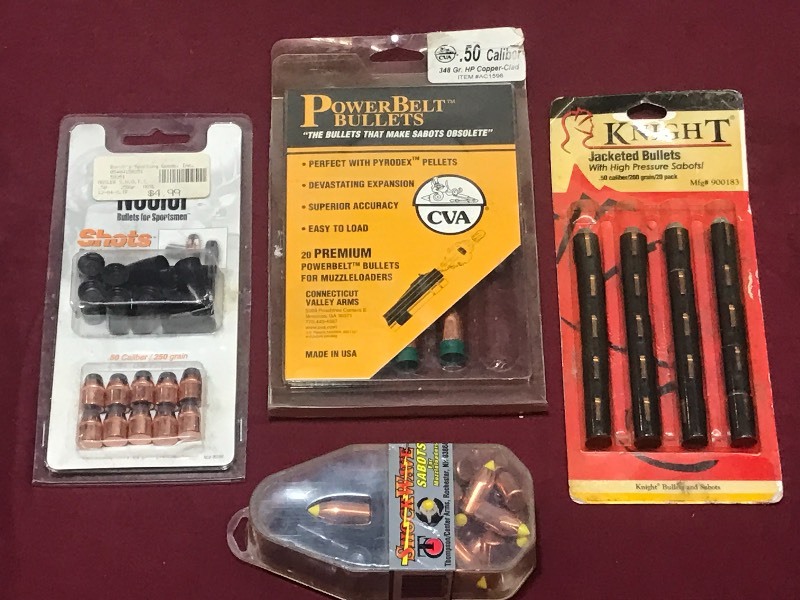 lot 50 image: Lot Of Muzzle Loader .50-Cal Bullets