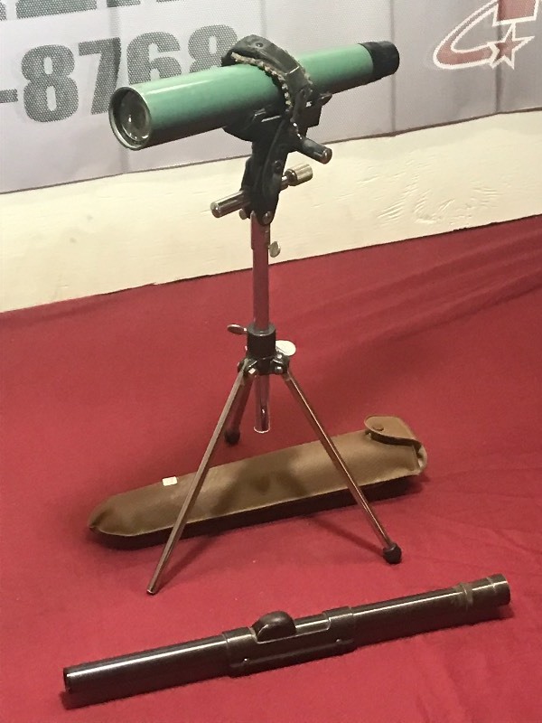 lot 73 image: Balscope Spotting Scope With Tri-Pod & Weaver .22 Rifle Scope